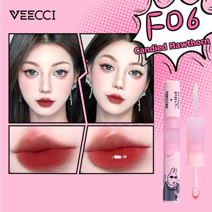 VEECCI Friend Rabbit Lip Glaze With Double Head Waterlight Moisturizing (4g)
