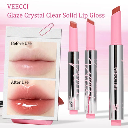 VEECCI Lip luster Makeup Lasting Moisturizing Non Stick Cup Natural Lip Gloss 2g
