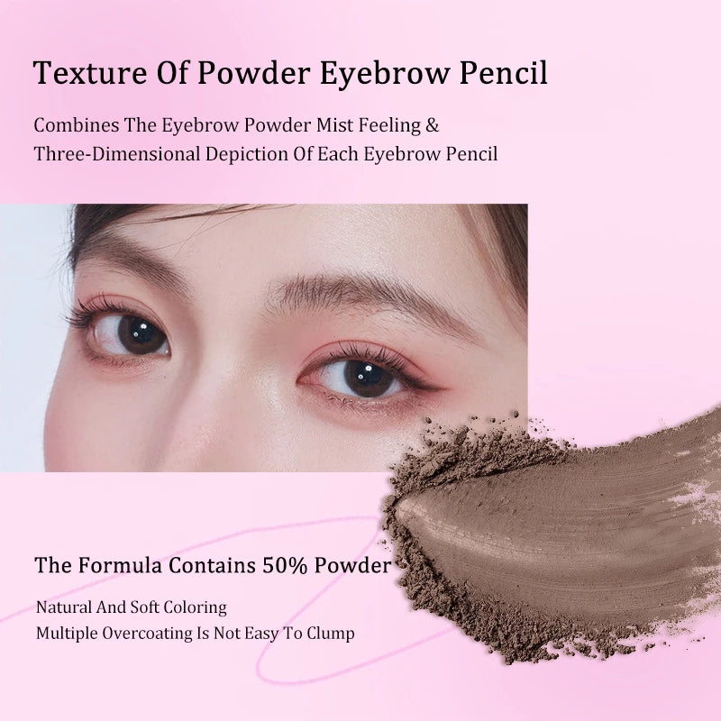 VEECCI Eyebrow Pencil Double-head Fine Make-up Natural Long-lasting Waterproof 130mg
