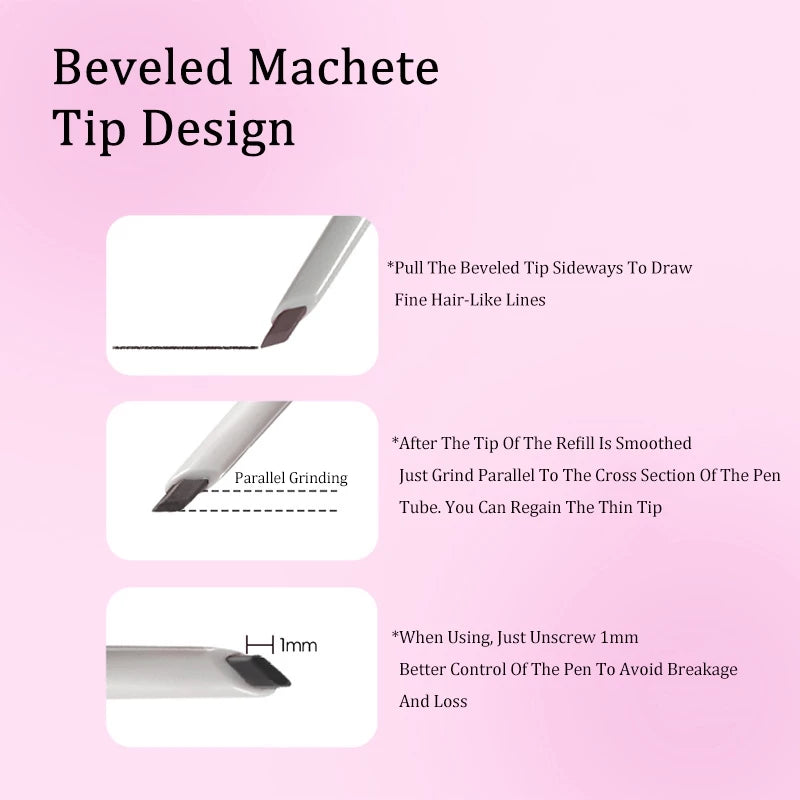 VEECCI Eyebrow Pencil Double-head Fine Make-up Natural Long-lasting Waterproof 130mg