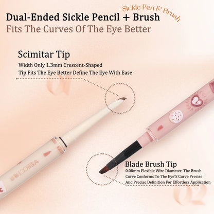 VEECCI Eyeliner Gel Texture Double-ended Smooth Not Easy To Smudge Waterproof and Sweat-proof 60mg