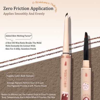 VEECCI Eyeliner Gel Texture Double-ended Smooth Not Easy To Smudge Waterproof and Sweat-proof 60mg