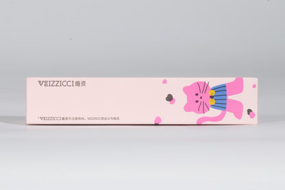 VEIZZICCI Double-Head Lip Glaze with silicone lip brush Sweetheart Cat lip gloss Series（副本）
