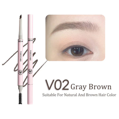 VEECCI Eyebrow Pencil Double-head Fine Make-up Natural Long-lasting Waterproof 130mg