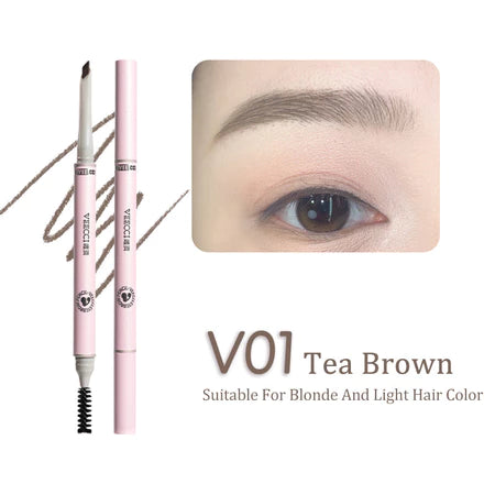 VEECCI Eyebrow Pencil Double-head Fine Make-up Natural Long-lasting Waterproof 130mg