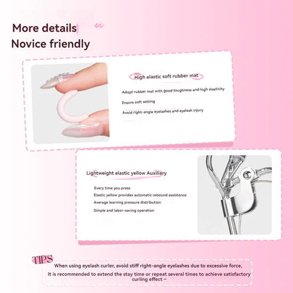 VEECCI Long Lasting Eyelash Curler Natural Eyelashes in One Use Stubborn Eyelash