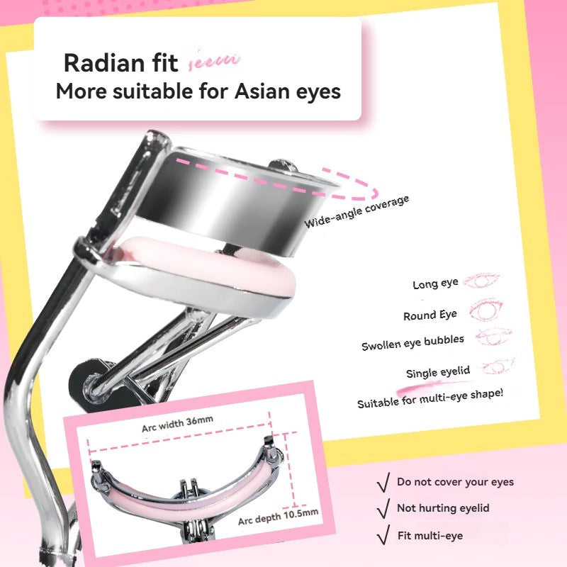 VEECCI Long Lasting Eyelash Curler Natural Eyelashes in One Use Stubborn Eyelash