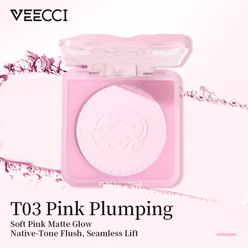 VEECCI Soft Pink Matte Highlight Powder – Long-Lasting Oil-Control Brightening Palette (10g)